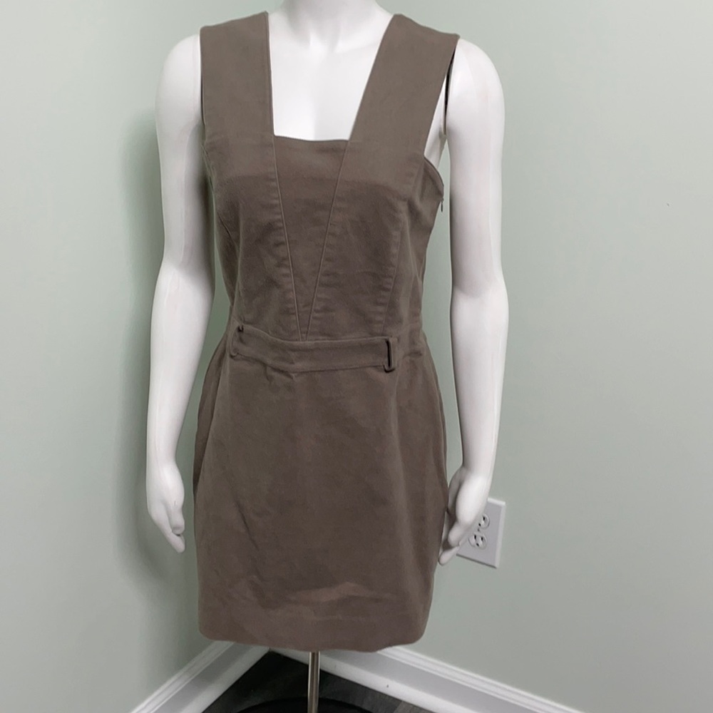 Kate Spade Saturday brown belted jumper mini dress size 6